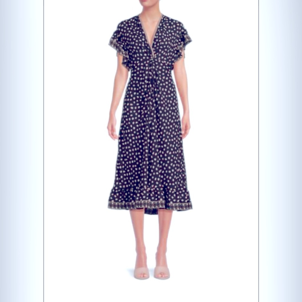 Max Studio London Shirt Dress XL black and white